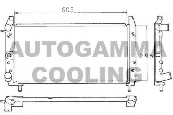 AUTOGAMMA 100319 Радіатор, охолодження двигуна