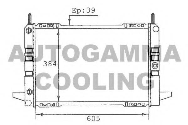 AUTOGAMMA 100368 Радіатор, охолодження двигуна