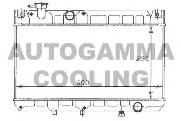 AUTOGAMMA 100479 Радіатор, охолодження двигуна