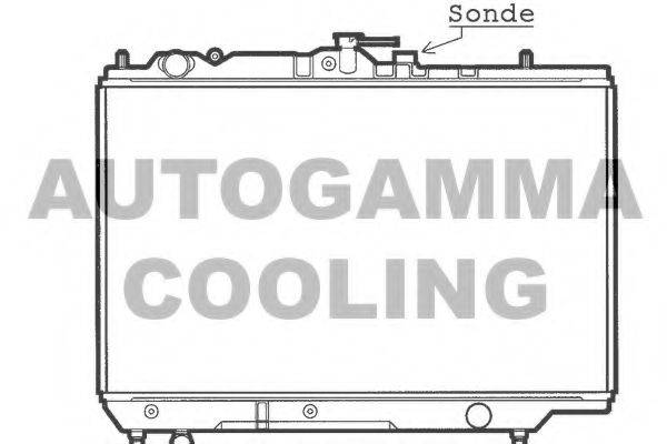 AUTOGAMMA 100487 Радіатор, охолодження двигуна