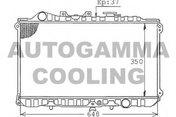 AUTOGAMMA 100505 Радіатор, охолодження двигуна