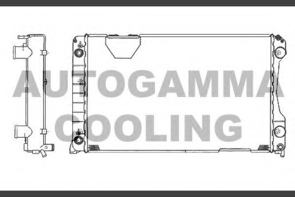 AUTOGAMMA 102025 Радіатор, охолодження двигуна