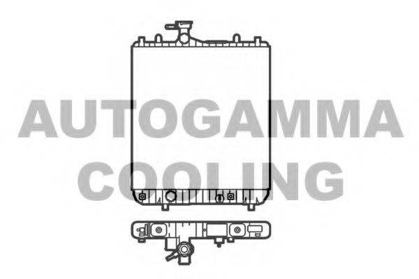 AUTOGAMMA 102870 Радіатор, охолодження двигуна