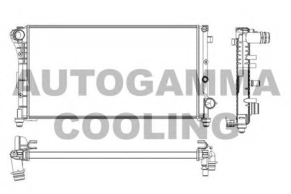 AUTOGAMMA 103412 Радіатор, охолодження двигуна