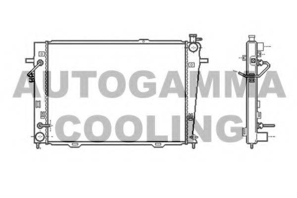 AUTOGAMMA 104011 Радіатор, охолодження двигуна