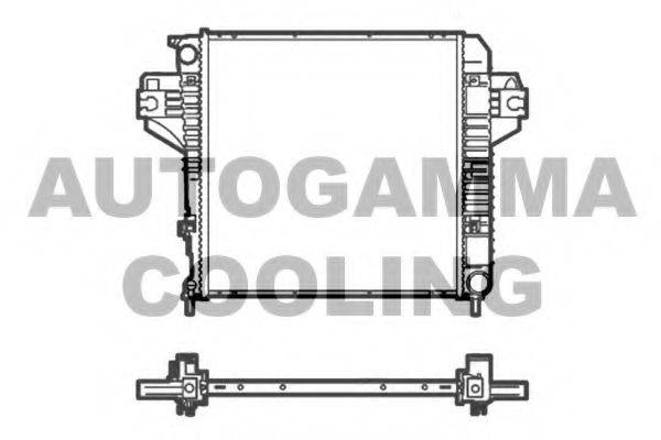 AUTOGAMMA 105487 Радіатор, охолодження двигуна
