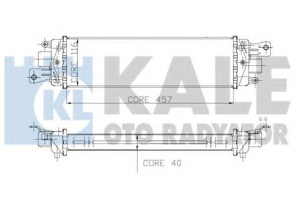 KALE OTO RADYATOR 175700 Інтеркулер