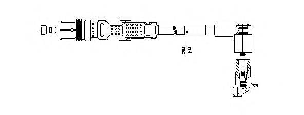 BREMI 1A24E86 Провід запалювання