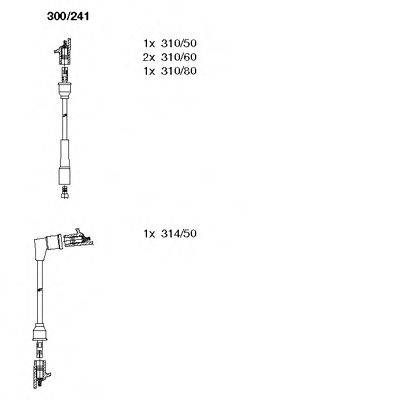 BREMI 300241 Комплект дротів запалювання