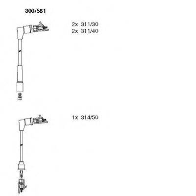 BREMI 300581 Комплект дротів запалювання