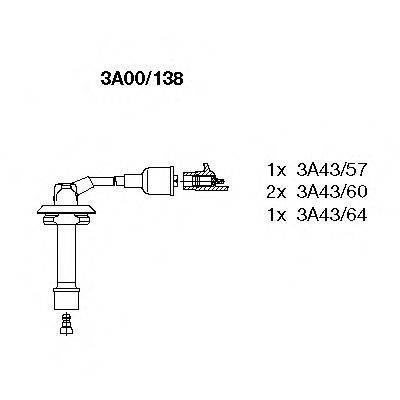 BREMI 3A00138 Комплект дротів запалювання