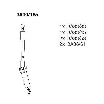 CHRYSLER 05019593AA Комплект дротів запалювання