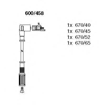 BREMI 600458 Комплект дротів запалювання