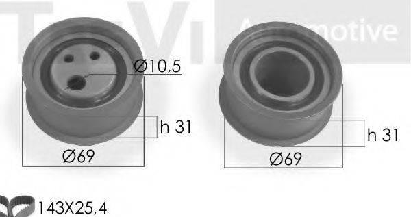 AUTOKIT 045168 Комплект ременя ГРМ