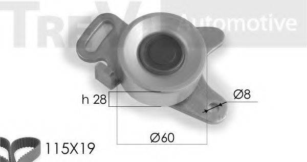 TREVI AUTOMOTIVE KD1176 Комплект ременя ГРМ