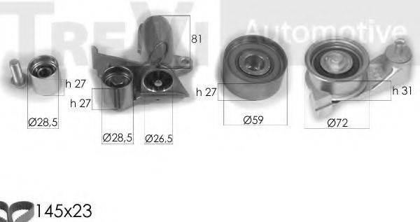 TREVI AUTOMOTIVE KD1311 Комплект ременя ГРМ