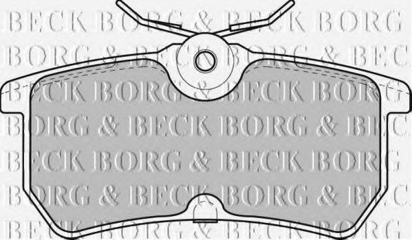 BORG & BECK BBP1603 Комплект гальмівних колодок, дискове гальмо