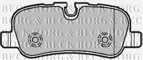 BORG & BECK BBP1941 Комплект гальмівних колодок, дискове гальмо