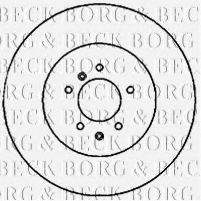 BORG & BECK BBD5822S гальмівний диск