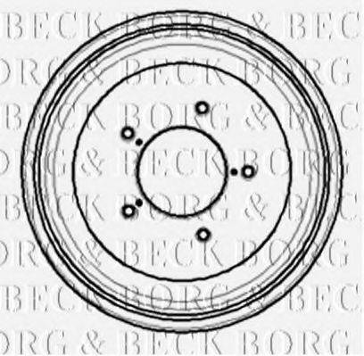 BORG & BECK BBR7062 Гальмівний барабан