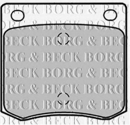 BORG & BECK BBP1274 Комплект гальмівних колодок, дискове гальмо
