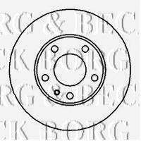 BORG & BECK BBD5127 гальмівний диск