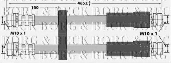 BORG & BECK BBH6959 Гальмівний шланг