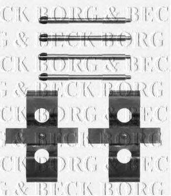 BORG & BECK BBK1431 Комплектуючі, колодки дискового гальма