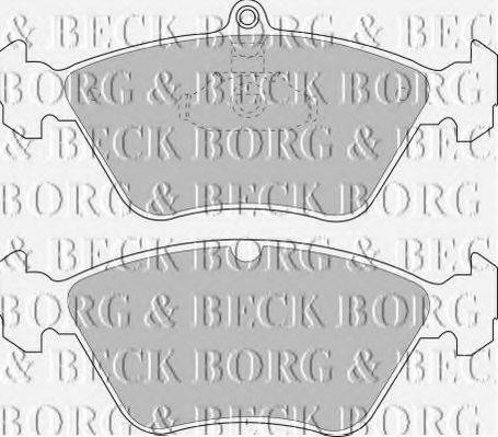 BORG & BECK BBP1174 Комплект гальмівних колодок, дискове гальмо