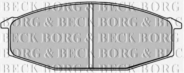 BORG & BECK BBP1245 Комплект гальмівних колодок, дискове гальмо