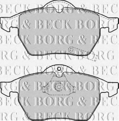 BORG & BECK BBP1643 Комплект гальмівних колодок, дискове гальмо