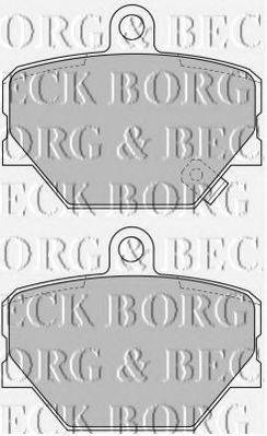 BORG & BECK BBP1679 Комплект гальмівних колодок, дискове гальмо