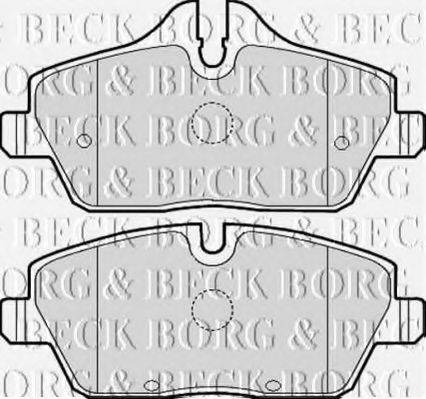 BORG & BECK BBP2051 Комплект гальмівних колодок, дискове гальмо