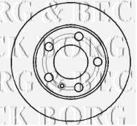 BORG & BECK BBD4369 гальмівний диск
