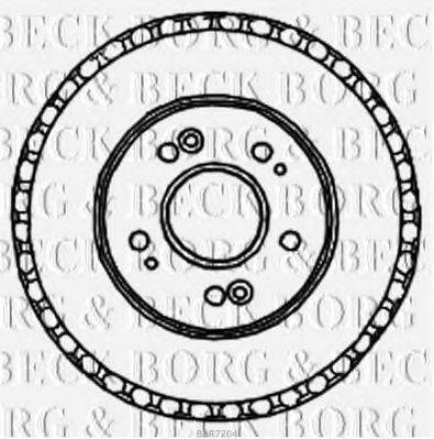 BORG & BECK BBR7204 Гальмівний барабан
