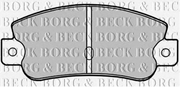 BORG & BECK BBP1193 Комплект гальмівних колодок, дискове гальмо