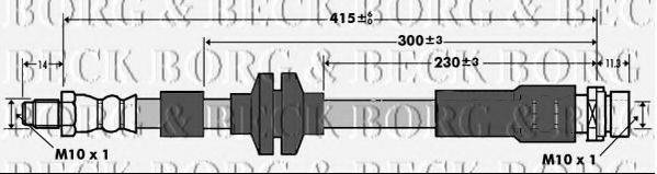 MOTAQUIP VBH1217 Гальмівний шланг