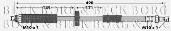 BORG & BECK BBH6774 Гальмівний шланг