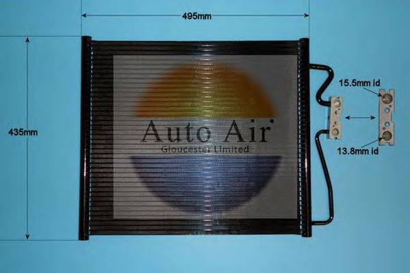 AUTO AIR GLOUCESTER 169693 Конденсатор, кондиціонер