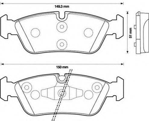 BREMBO DP06005 Комплект гальм, дисковий гальмівний механізм