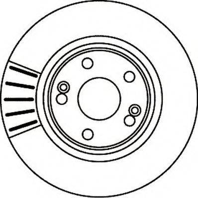 BRAKE ENGINEERING DI955407 гальмівний диск