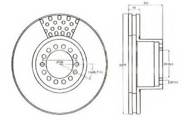 DURON DCR189A гальмівний диск