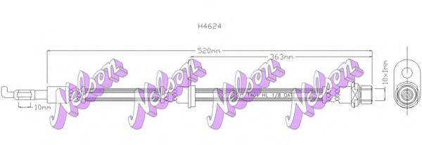 BROVEX-NELSON H4624 Гальмівний шланг