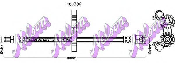 BROVEX-NELSON H6078Q Гальмівний шланг