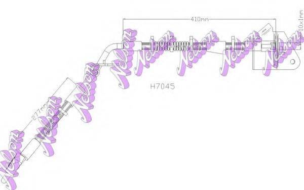 BROVEX-NELSON H7045 Гальмівний шланг
