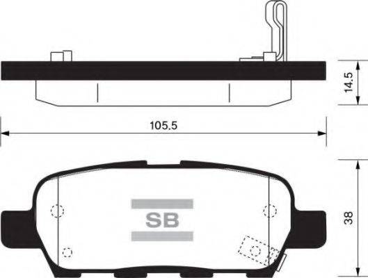 FI.BA FBP1184 Комплект гальмівних колодок, дискове гальмо