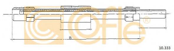 COFLE 10333 Трос, управління зчепленням