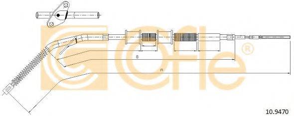 MERCEDES-BENZ A4634200585 Трос, стоянкова гальмівна система