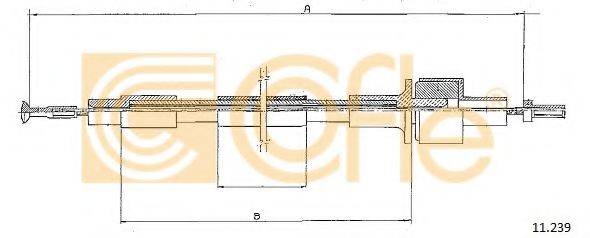 FIRST LINE FKC1131 Трос, управління зчепленням