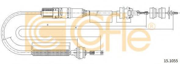 COFLE 151055 Трос, управління зчепленням